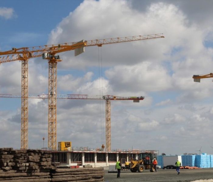 Das Baufeld der neuen Zentralklinik Ostfriesische Meere. (Foto: Tr&auml;gergesellschaft)